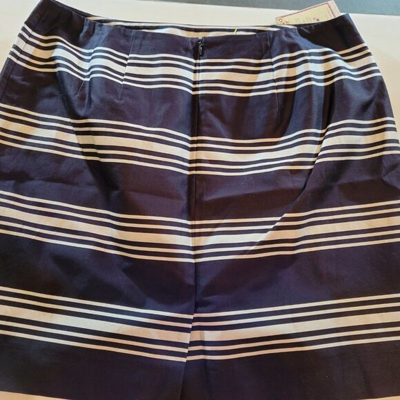 Talbots Skirts Talbots Petites Navy white Striped - Picture 8 of 16
